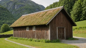 Et tradisjonelt norsk kornhus.