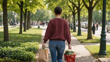 En person som utfører en hverdagslig oppgave i en normal omgivelse.