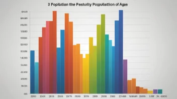 En visuell fremstilling av aldersfordeling i en befolkning.