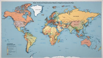 Et verdenskart med fremhevede land og regioner, som illustrerer kompleksiteten av internasjonale sikkerhetsdilemmaer.