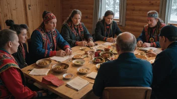 Et møte mellom samer som arbeider sammen for å fremme sin kultur og rettigheter.