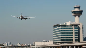 Et fly som tar av fra en flyplass, med fokus på flyplassens infrastruktur og begrepet flyplassrett.