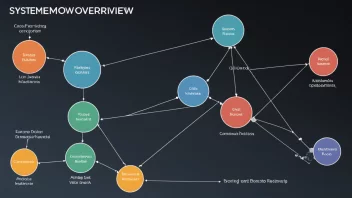 En systemoversiktsdiagram som viser hvordan ulike deler henger sammen.