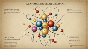 En illustrasjon av en atomstruktur.