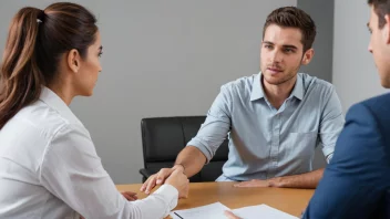 En person som sitter overfor en veileder eller coach, og ser lettet og takknemlig ut for veiledningen og støtten de mottar.