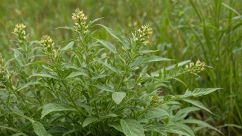 en grasløk plante med sine spiselige blader og blomster