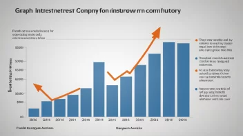 En graf som viser en økende interesse fra investorer.