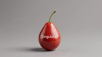 En illustrasjon av et enkelt objekt med bildetekst 'Singulartall' på norsk.