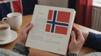 En person leser en bok om norsk arbeidsrett.