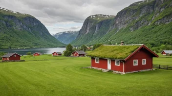 Et tradisjonelt norsk gårdshus