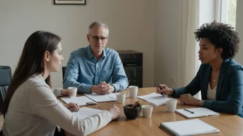 En gruppe mennesker som sitter rundt et bord og diskuterer og fattet beslutninger.