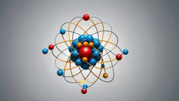 En illustrasjon av atomstrukturen til et atom.