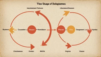 En tofasesyklus-diagram som viser prosessen.