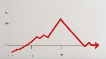 En graf som viser en nedadgående trend.