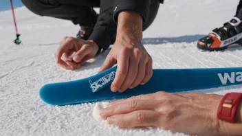 En skiglidevoks, brukt til å redusere friksjon på ski.