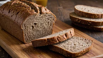 Et bilde av et tradisjonelt norsk brød, tettbrød, kjent for sin tette konsistens.