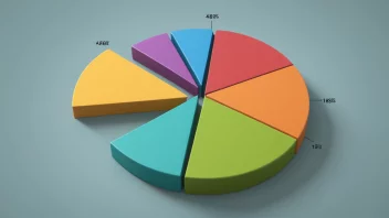 En illustrasjon av en kakediagram som viser fordelingen av gevinst i et selskap.