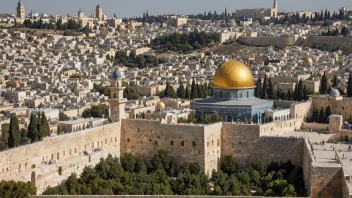 Tempelhøyden i Jerusalem, et viktig religiøst og historisk sted.