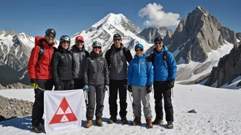 En gruppe mennesker i alpinklær, som representerer en alpinorganisasjon.