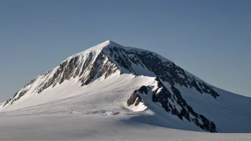 Flattoppen-fjellet i Antarktis