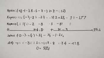 En matematisk ligning som faktoriseres, med tall og variabler separert og omarrangert.