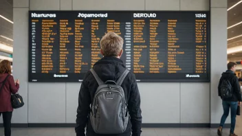 En person vurderer sine valg på Gardermoen flyplass.