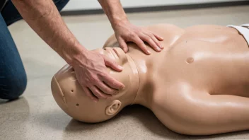 En person som utfører CPR på en annen person