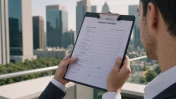 En person som sjekker gyldigheten av noe ved hjelp av en sjekkliste