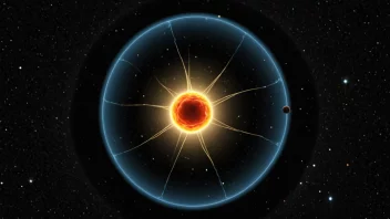 En bilde av en radioisotop, som viser dens atomstruktur.