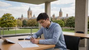 En person som søker om studier ved et universitet.