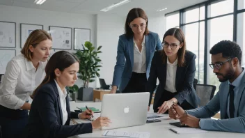 En gruppe kolleger som sitter rundt et konferansebord og diskuterer produktivt.