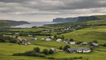 En malerisk utsikt over en nærbø i Norge.