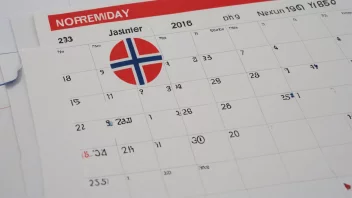 En kalender med en rød sirkel rundt en bestemt dato