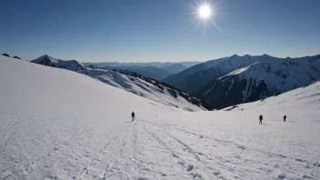 En snøfonn i fjellet