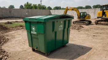 En avfallscontainer for å kvitte seg med byggeavfall.