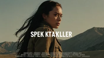 En filmplakat med et dramatisk og spektakulært bilde.