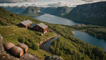 Et tradisjonelt norsk destilleri som produserer originalbrennevin.