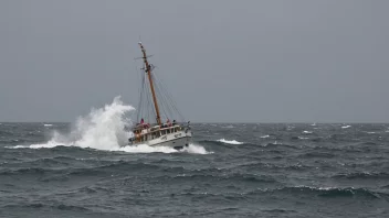 Et grått skjær i havet.