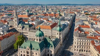 Et panoramabilde av Wien, som viser byens rike historie og kulturelle arv.