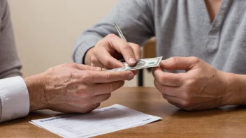 En person som sitter på en sofa med en gips på benet, holder en tablet med en bankoverføringsbekreftelse på skjermen