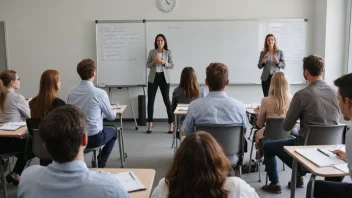 En gruppe mennesker som deltar på et seminar eller verksted.