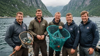 En gruppe fiskere i Norge