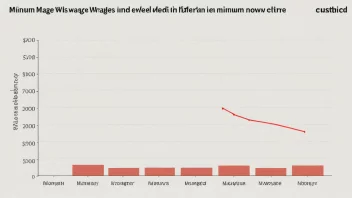 En graf som viser minstelønnsnivåene i ulike land, med en rød linje som indikerer minstelønnsnivået i Norge.