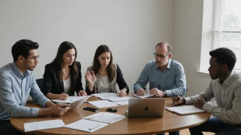 Et møte med et strategiråd hvor de diskuterer og planlegger strategier.