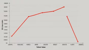 En graf som viser maksverdi, med en rød linje som indikerer det høyeste punktet.