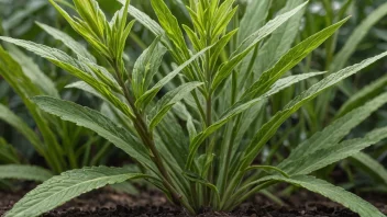 En ikkegrasende plante med en særegen form og farge.