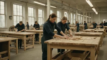 En norsk møbelfabrikk, som viser landets rike møbeltradisjon.