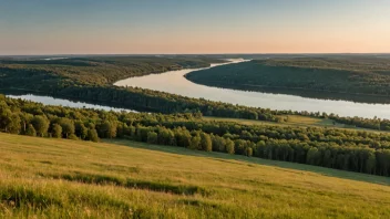 Et fredelig landskap med rullende åser og innsjøer i Södermanland, Sverige