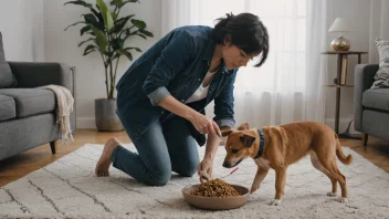 En person og en hund som arbeider sammen, og viser den spesielle båndet mellom mennesker og dyr.