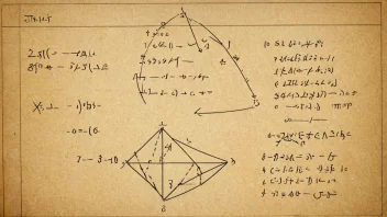 Et bilde som representerer et matematisk teorem, med en tavle eller svart tavle i bakgrunnen som inneholder ligninger og diagrammer.